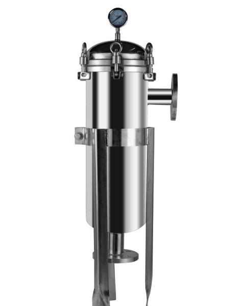High Flow Food Grade Stainless Steel Filter Bag Housing for Juice Liquid Purifying