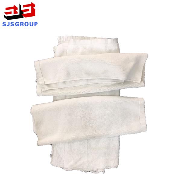 algodão branco de 50kg/Bale 55cm que limpa Rags