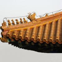 Tuiles de toit en céramique asiatiques matérielles de toiture de temple bouddhiste de la Chine