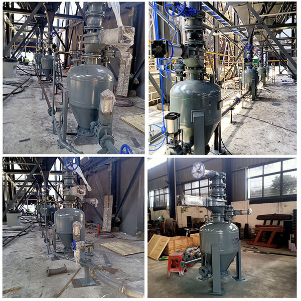 Positive Pressure Conveying Silo Type Dense Phase Pneumatic Conveying Equipment PLC