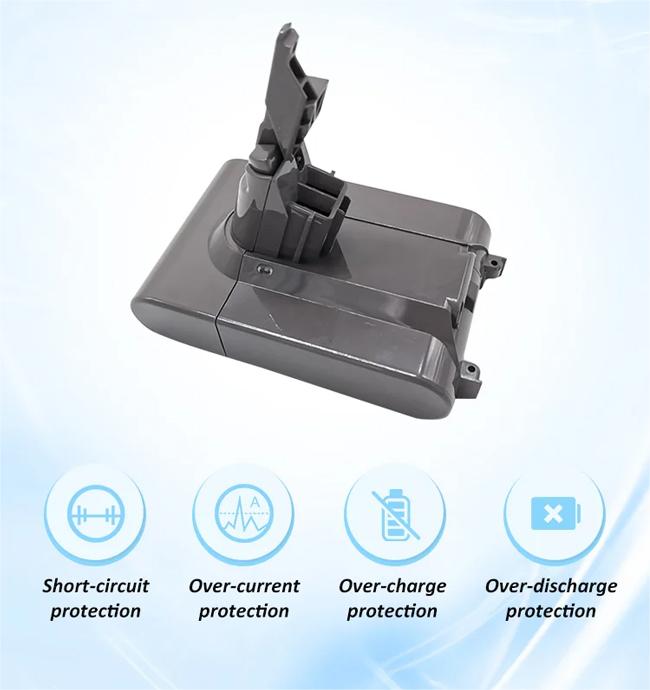18650 литий-ионный аккумулятор замены 2500mAh батареи 21.6V 2.5AH Dyson V7