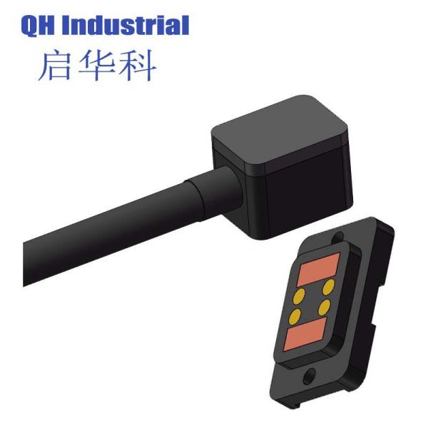 Good Price 2.8mm Pitch Mating Usb Cable Magnetic Wearable Device Charging Connector 4 Pin Pogo Pin Magnetic Connector