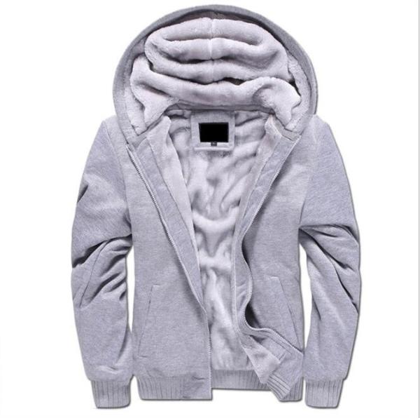 OEM Zipper Mens Pullover Sweater Long Sleeve Winter Men Fur Hoodie 100% Cotton