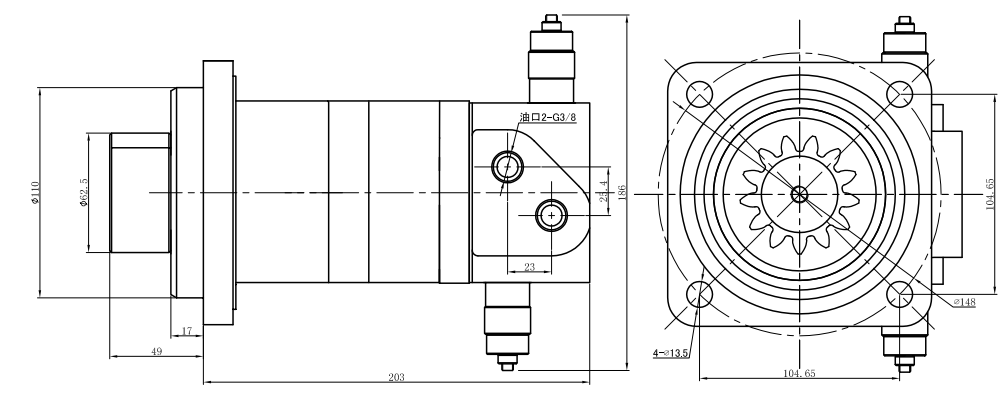 Customized Hydraulic Swing Device compact Rotary Motor Swing Excavator