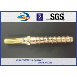 Слипер горячей вковки железнодорожный привинчивает подгонянный болт следа двойного конца особенный