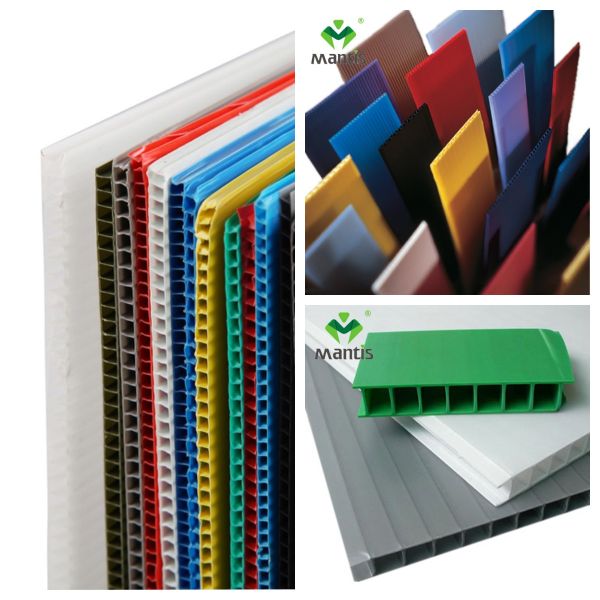 Red 1.6mm PP Hollow Sheet Corflute Coroplast Fluted Polypropylene Sheet