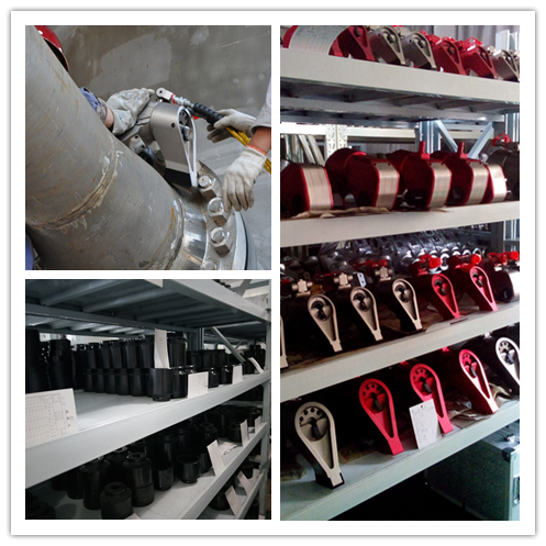 Whole set of 5PDTA square drive hydraulic torque wrench , torque752- 7528N.m