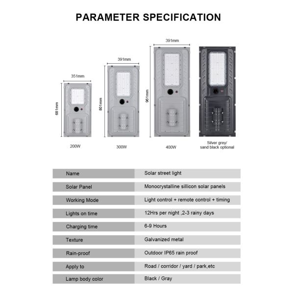 All in One Solar LED Street Light LED Solar Wall Light Garden Street Lamp Bright Outdoor