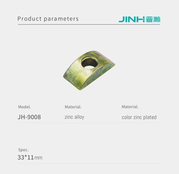 Easy Installation Metal Half Moon Nuts 33x11mm Size For Modular Furniture Assembly Connections