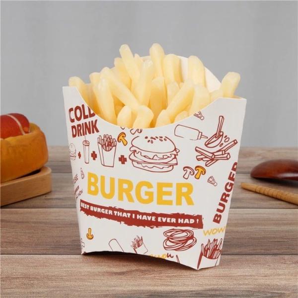 Boîte d'emballage personnalisée pour poulet et frites, emballage alimentaire jetable, boîte à sandwich et burger résistante à l'huile