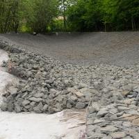 Cage en pierre de gabion hexagonale tissée Muro de retenue Stabilisation de pente de génie hydraulique Anti-corrosion