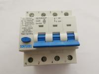 tipo electrónico del disyuntor de la protección de la sobreintensidad de corriente de 4P RCBO