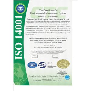 Foshan Paken Furniture Co., Ltd. Certificaciones