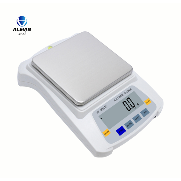 Precision Jewelry Scale with 1.5kg/0.01g Capacity, 155mm*146mm Platform, and 6v Battery + 12v Adapter