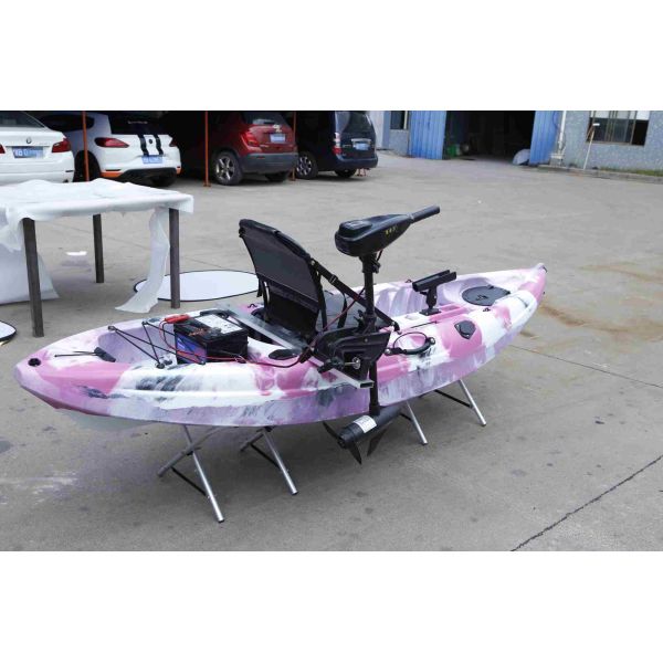Kids Electric Motor Recreational Fishing Kayak 275L*78W*40H Customized Color
