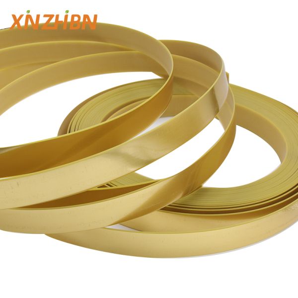 Customized PVC Edge Banding Wood Grain Color Strong 0.35-3mm Thickness Eco-Friendly Water Resistant High Glossy Finish Cabinets