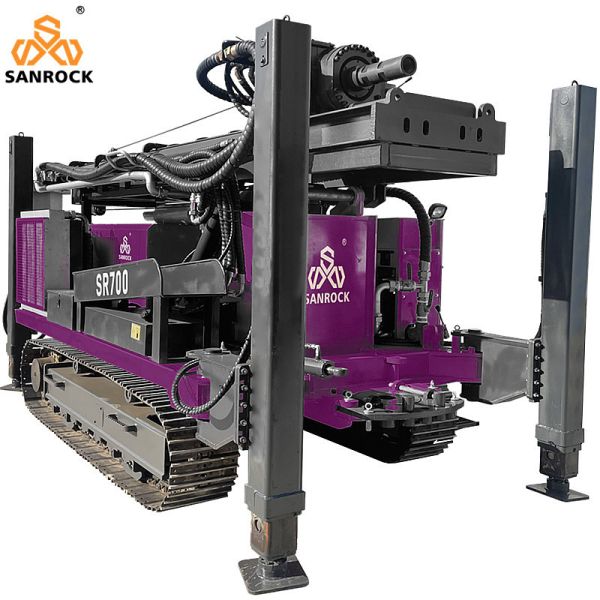 153KW Crawler Water Well Drilling Rig Lifting Force 50T Hydraulic Borehole Drilling Rig Water Drilling Machine