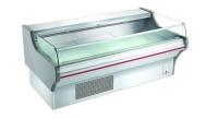 Supermarket Fresh Meat Display Freezer Stainless Steel For Restaurant