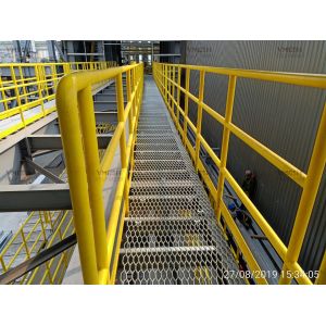 Heavy Duty Hexagon Hole Expanded Metal Steel Anti Slip Grating