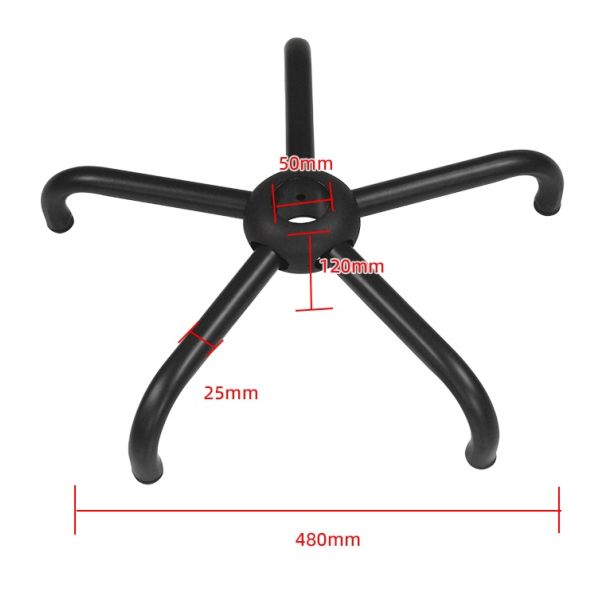 Spray Black Bar Stool Accessories For Bar Chair Base And PU Chair
