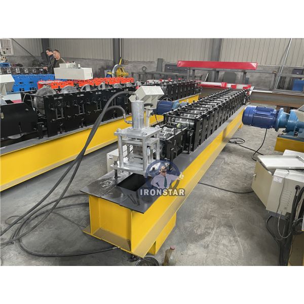 “Perforated Door Shutter Roll Forming Machine with 3-Ton Manual Decoiler & Hydraulic Automatic Slat Production”