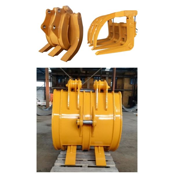 Râteau de débroussaillage pour excavatrice d'usine durable 1-100T Q345 Acier NM400