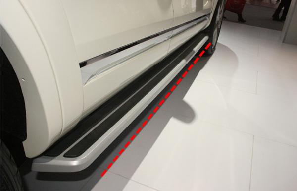 Volkswagen Touareg 2011 Tabela de marcha do veículo, estilo OEM Alumínio de liga lateral
