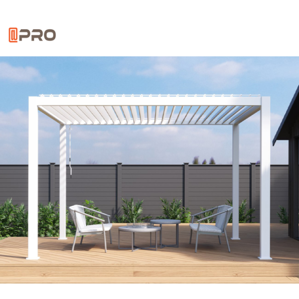 Patio Motorized Garden Outdoor Aluminum Pergola 3x3m Framed
