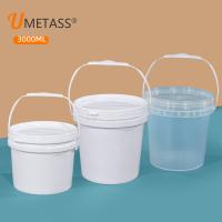 Forme ronde 3L en plastique de qualité alimentaire PP Bouteilles personnalisées Logo personnalisé