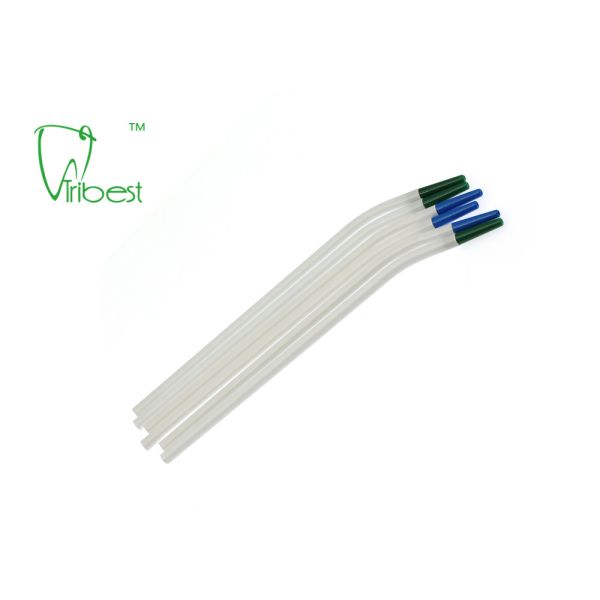 Universal Disposable Dental Surgical Tip PVC Dental Suction Tip Blue Green