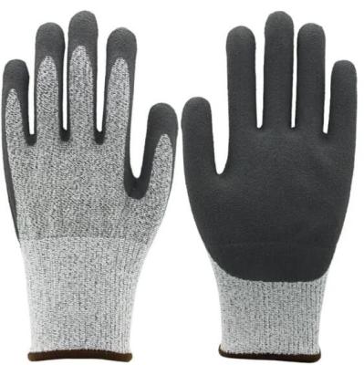 Antiskid Sandy Cut 5 Gloves Nitrile Frosted XL Cut Resistant Work Gloves