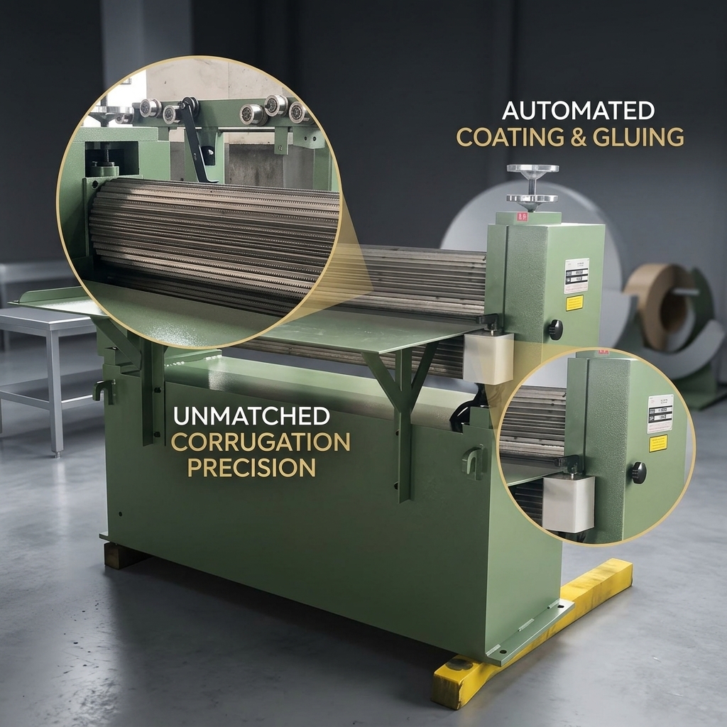 Transformer Insulation Paper Board Corrugating Machine Automatic Glue Station