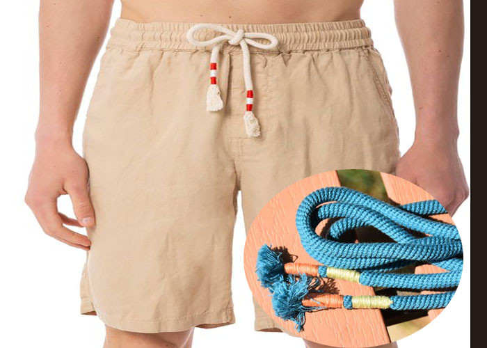 Сплетенный шнур Drawstring хлопка головы 6mm пряжи круглый для одежд