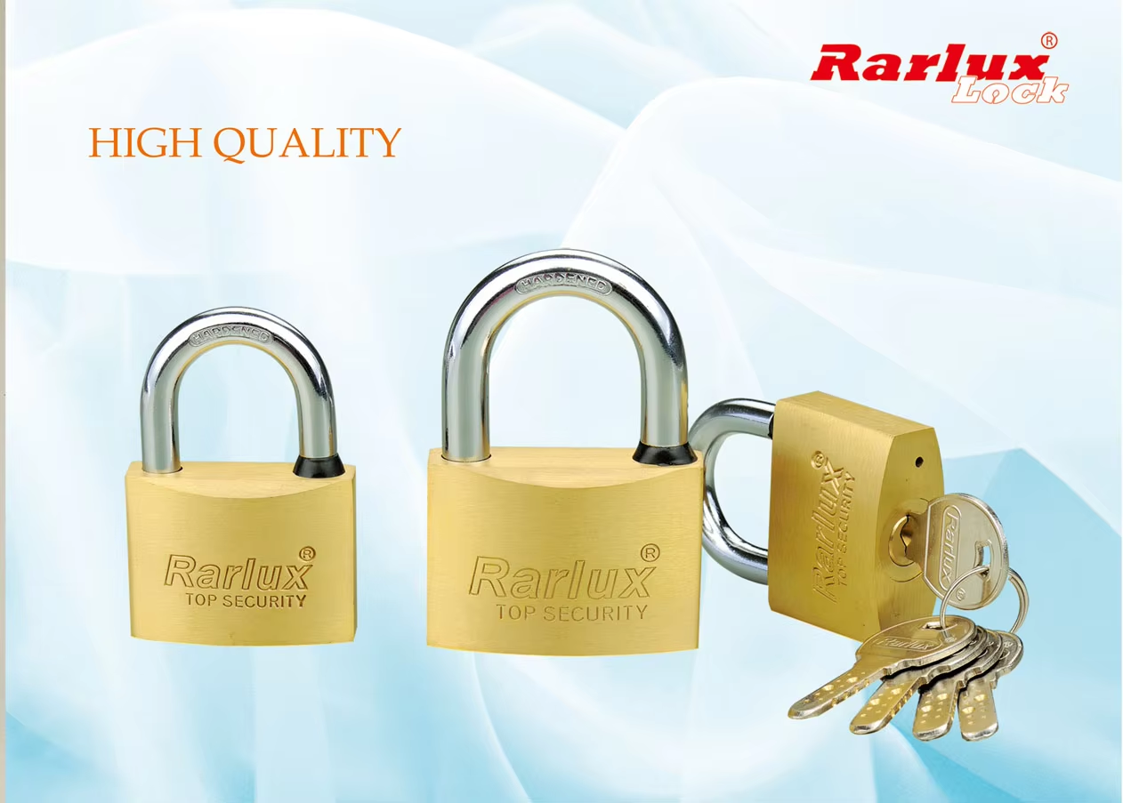 Rarlux Waterproof Ring Solid Padlock High Quality Candado Security Brass Padlock With Computer Key in Bulk 40 50 60 70mm