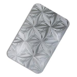 Embossed Decorative Stainless Steel Sheet 3D For Wall Panel