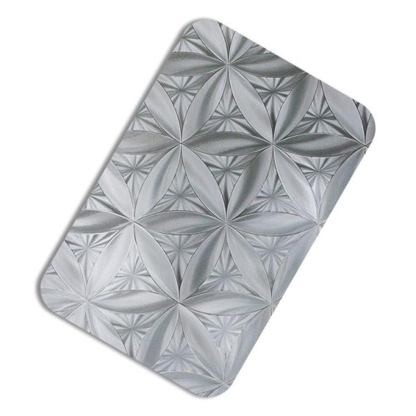 Embossed Decorative Stainless Steel Sheet 3D For Wall Panel