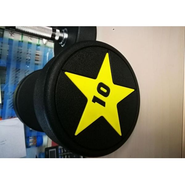 5kg Round Rubber Head Dumbbells For Home Exercise