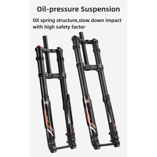 USD-8fat Fat Bike Snow Bike Dual-Crown Downhill Inverted Fork