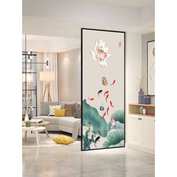 Decorative Wire Laminated Glass Partition Home Living Room Glass Panels