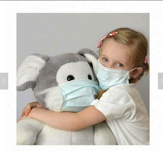 Disposable 99% Meltblown 75gsm Kids Medical Mask