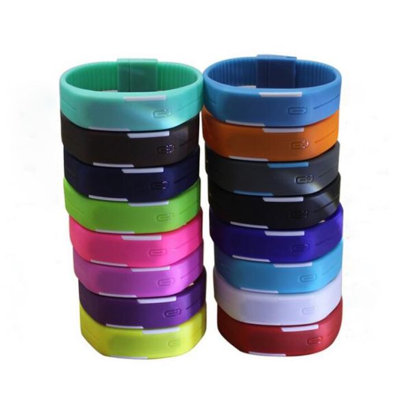 Outdoor Men Sport LED Digital Watch Silicone Wristwatch For Promotional Gift