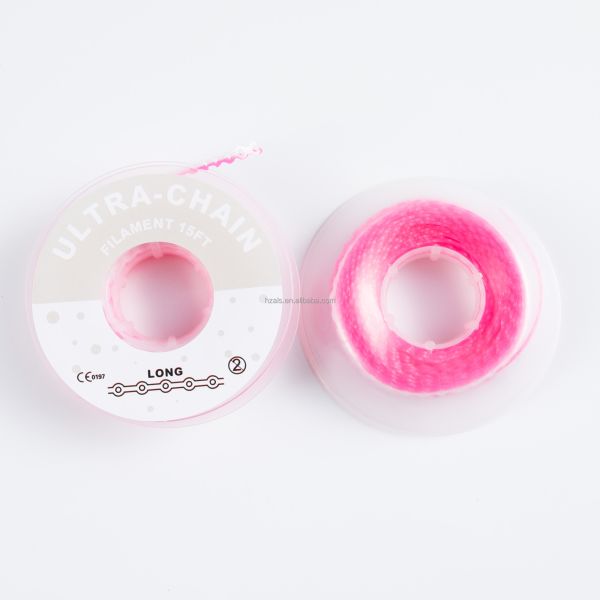 L' orthophonie élastique ligature des appareils orthopédiques bande de la chaîne transparente bleu rose