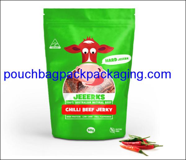 Aluminium foil stand up pouch, stand up bag zip on top, doypack with zipper