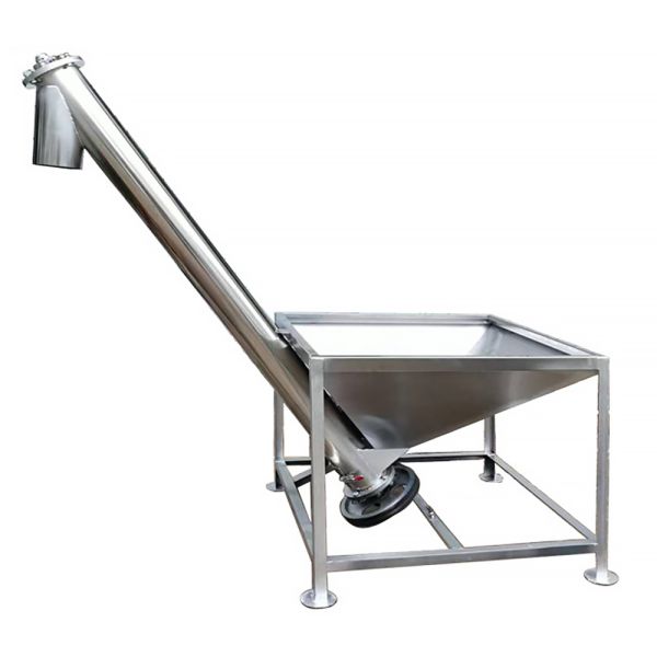 Alimentador de torsión de tornillo de acero inoxidable personalizado con inclinación de 0-45 grados para una operación libre de polvo y eficiente de ahorro de energía