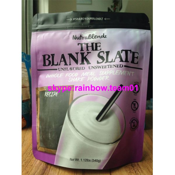 Свободный образец стоит вверх зиплок для порошка протеина вхэы 750г пакайнг с зазубриной разрыва