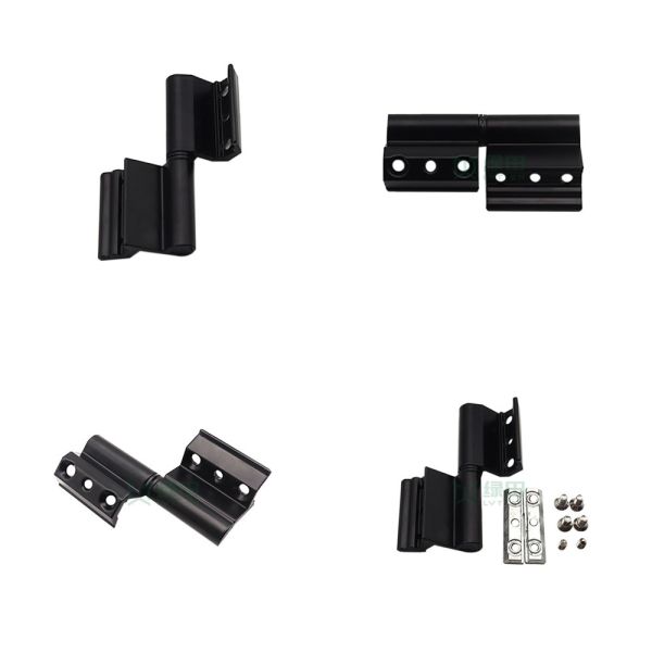 Modernos interiores de puertas y ventanas bisagras de aluminio de aleación de montaje flush bisagras de puertas