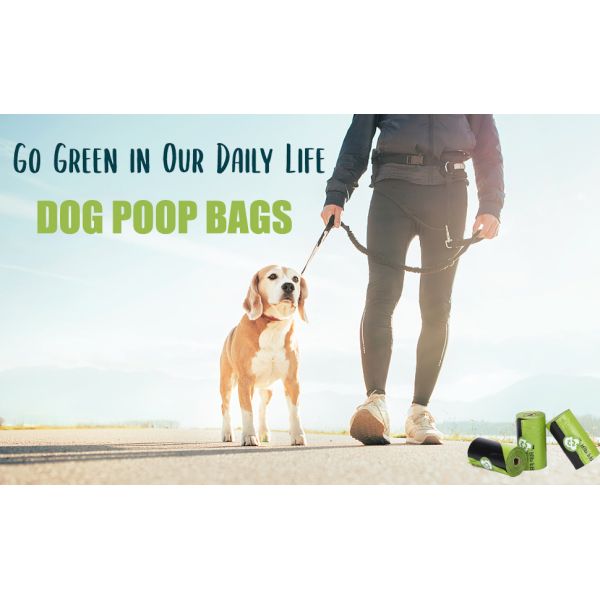 Earth Friendly 4 Rolls Refills Compostable Doggie Bag Poop,Super Thick And Leak-Proof corn starch compostable bio eco