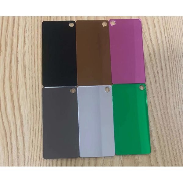 1mm Thick Pearlescent Acrylic Plexiglass Mirror Sheets For Hangbag Decor