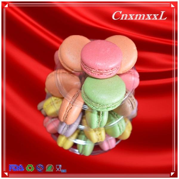 4-Layer Clear Smaller Plastic Macaron Tower Party Favor Boxes