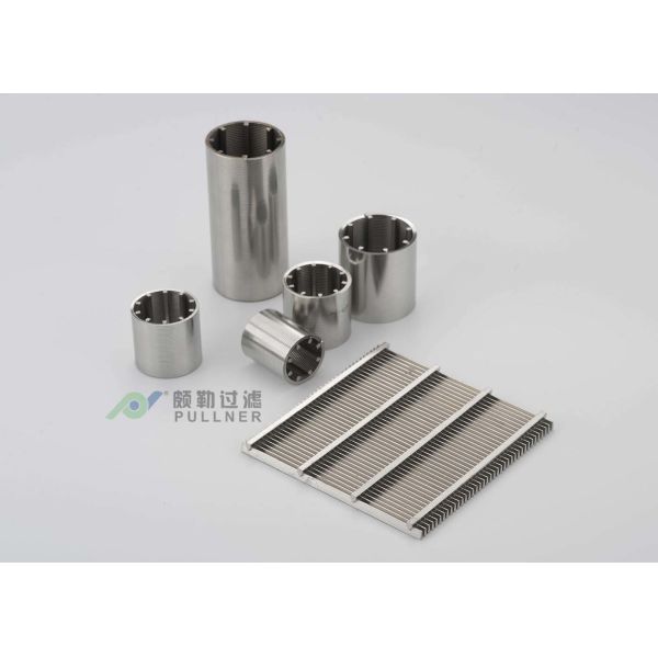 Metal Wedge Wire Stainless Steel Mesh Water Filters , Stainless Steel Membrane Filter